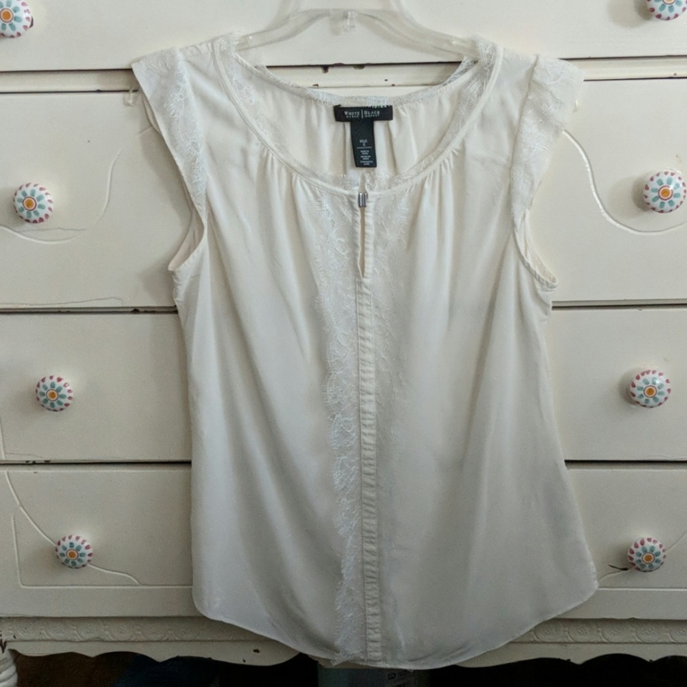 White House Black Market silk blouse